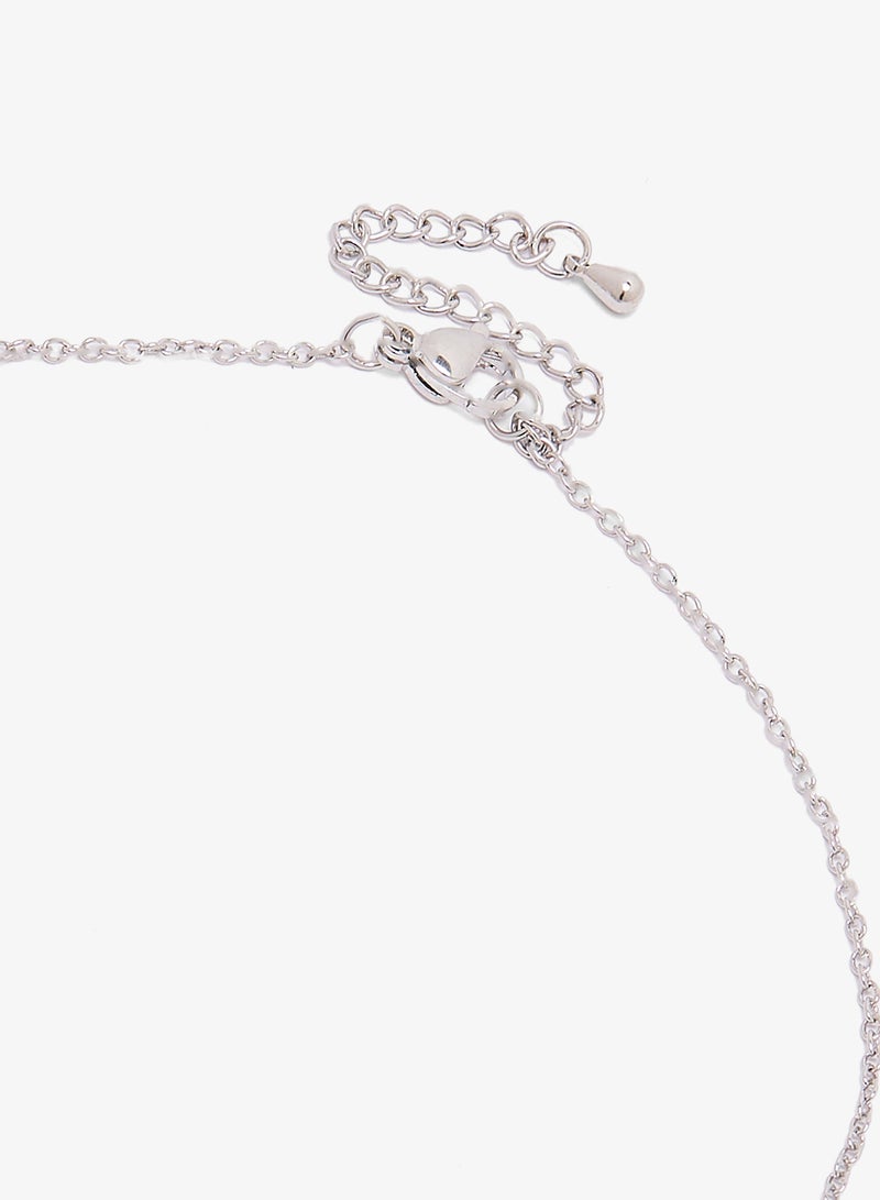 ايلا ليمتد اديشن قلادة فضية مزينة بالماس - Image 3